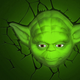 Illustration for article titled Skip the Taxidermy and Put Glowing Star Wars Heads On Your Walls